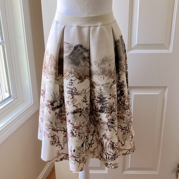 Jakioo Dresses & Skirts - JAKIOO A-line Skirt Floral Pattern Multicolor Size S/M